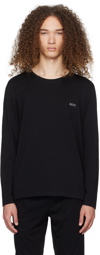 BOSS Black Embroidered Long Sleeve T-Shirt