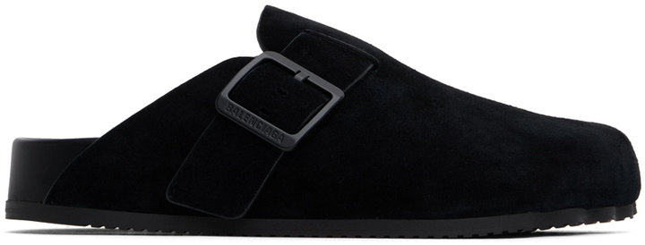 Photo: Balenciaga Black Sunday Mule Loafers