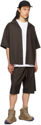 Lownn Brown Minimal Shirt