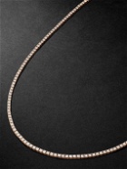 KOLOURS JEWELRY - Spectra Pink Gold Diamond Tennis Necklace