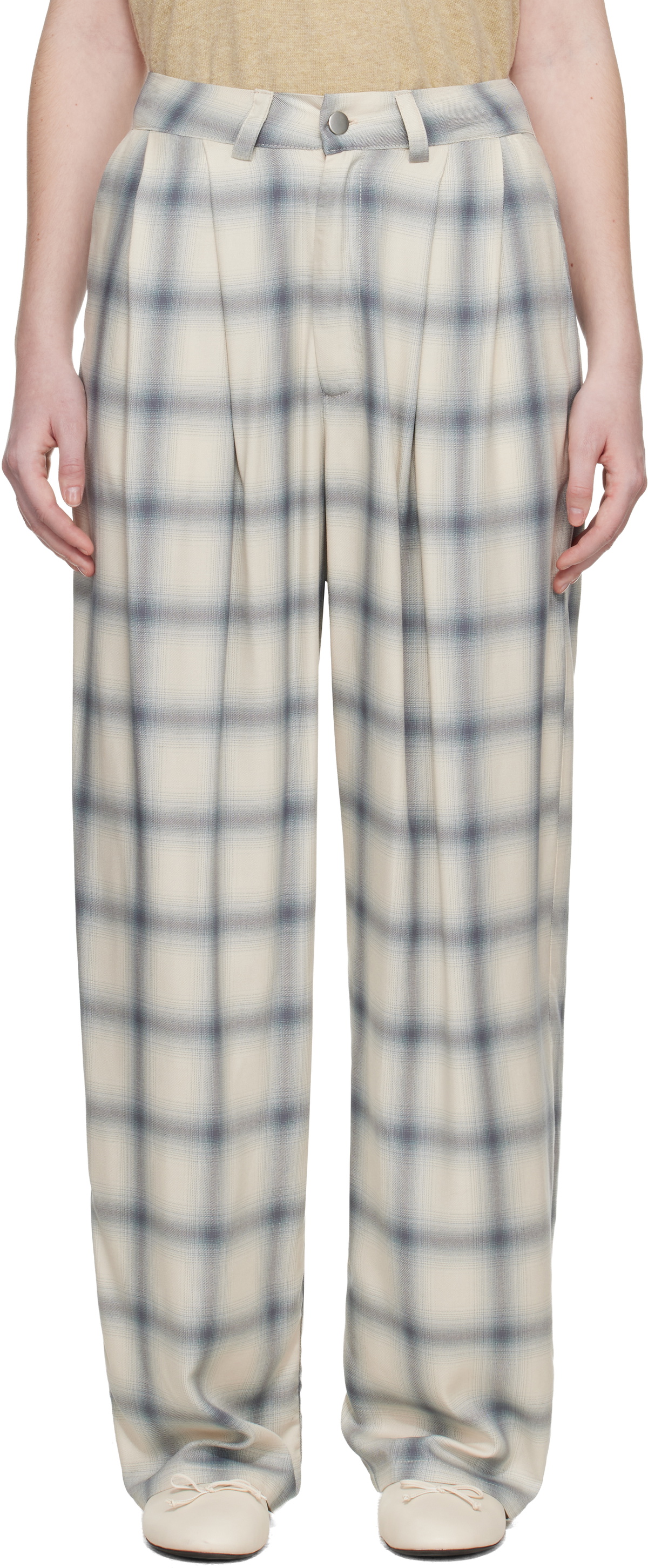 Collina Strada Off White Catchfly Trousers