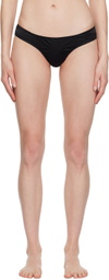 Fleur du Mal Black Hiphugger Briefs