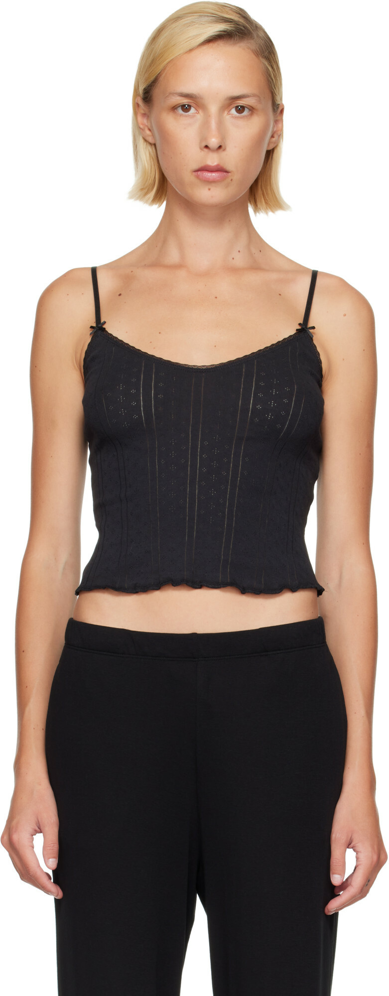 Cou Cou Black 'The Long Cami' Camisole