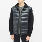 Moncler Grenoble Men's Knitted Arm Down Jacket in Navy