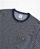 Brooks Brothers Men's Striped Slub Cotton Pocket T-Shirt | Navy/White