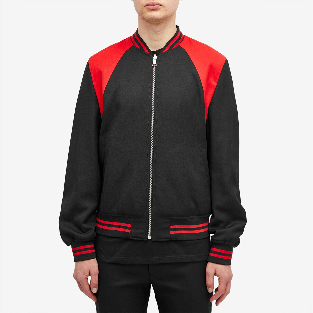 Alexander McQueen Men's Reversible Harness Bomber Jacket in