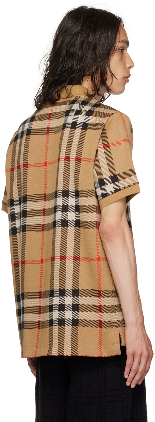 Burberry Men's Polo Shirt Beige
