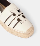 Tory Burch Ines Double T leather espadrilles