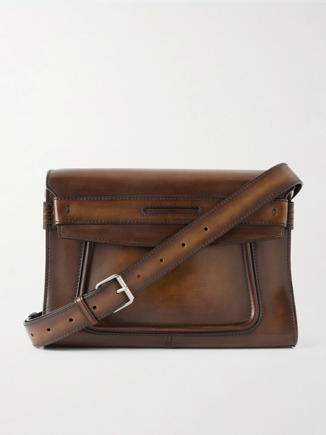 Berluti - Andy Venezia Leather Messenger Bag