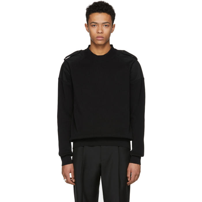 Photo: Maison Margiela Black Contrast Shoulders Sweater 