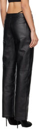 Alexander Wang Black Low-Rise Leather Pants