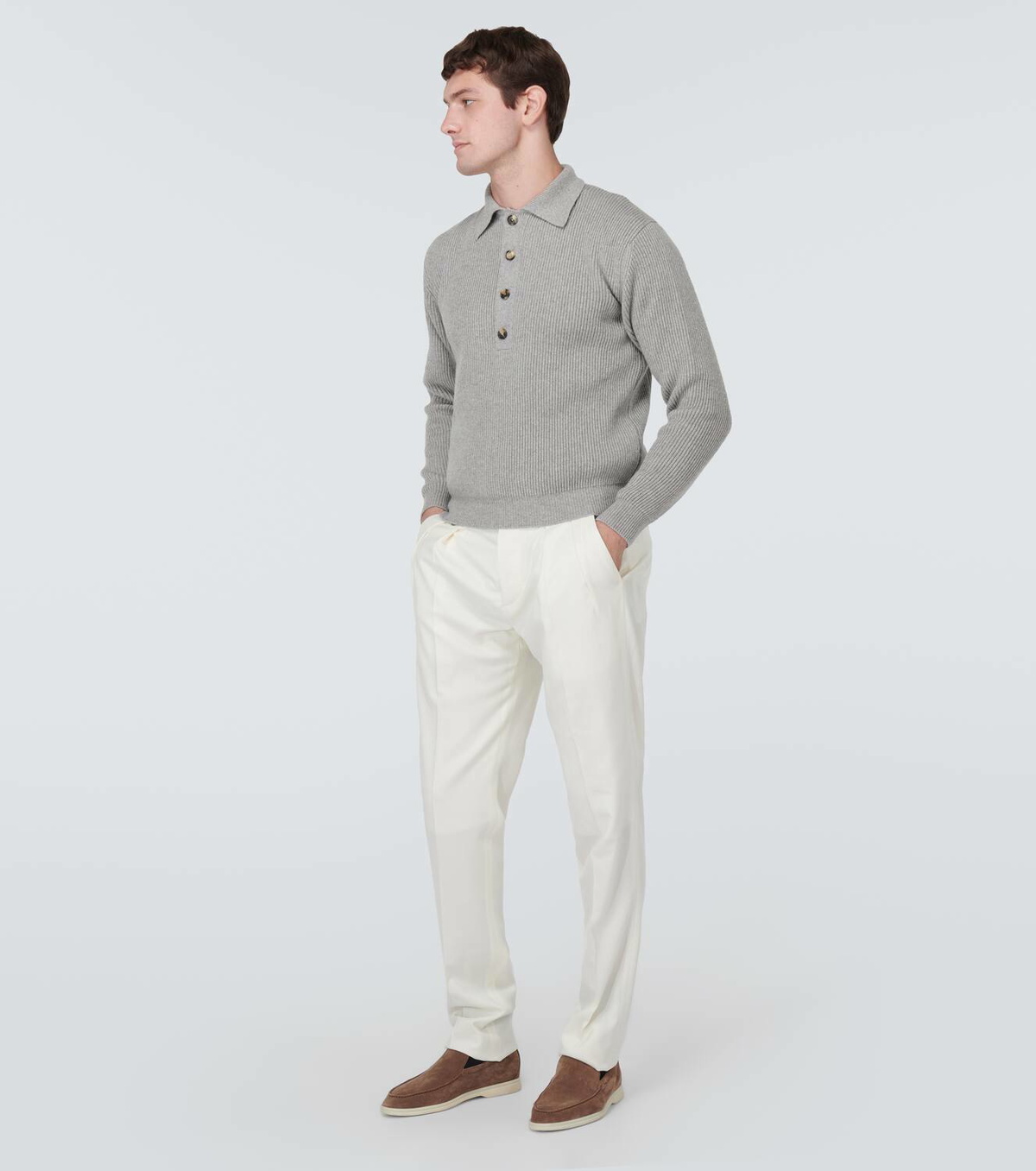 Loro Piana Leth cashmere polo sweater Loro Piana