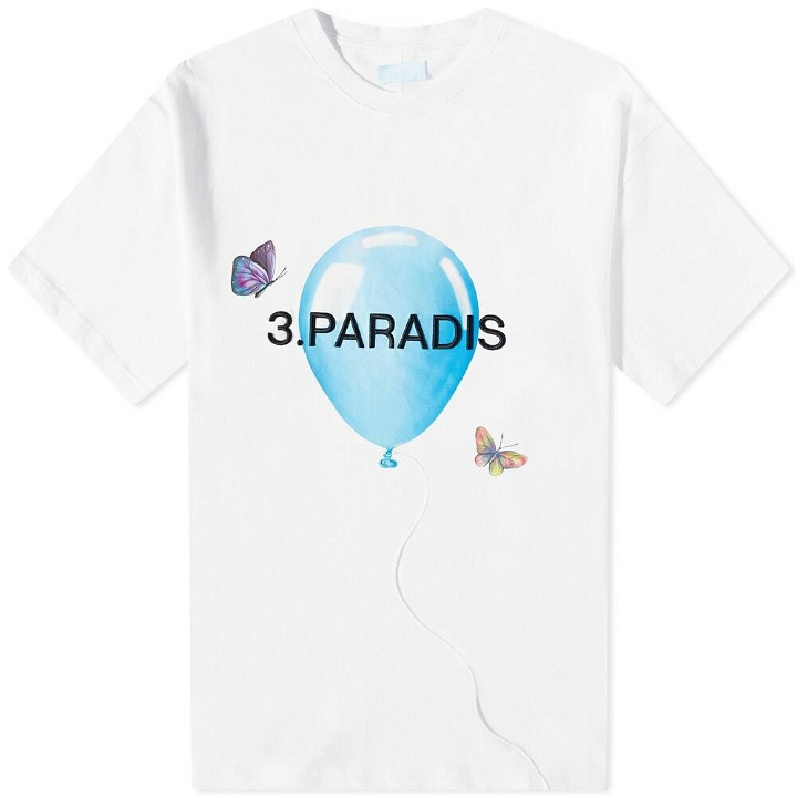 Photo: 3.Paradis Men's Dreaming Balloons T-Shirt in White