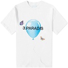 3.Paradis Men's Dreaming Balloons T-Shirt in White
