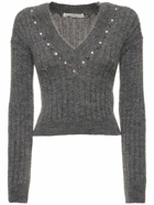 ALESSANDRA RICH - Mohair Blend Knit Sweater