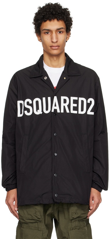 Photo: Dsquared2 Black Printed Jacket