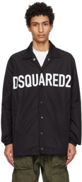 Dsquared2 Black Printed Jacket
