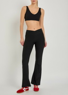Vuori Elevation Rhythm Flare Stretch-jersey Leggings Black