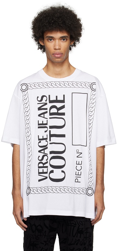 Photo: Versace Jeans Couture White 'Piece No.' T-Shirt
