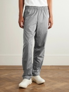 ON - Court Tapered Crinkled-Shell Trousers - Gray