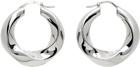 Tom Wood Silver Infinity Hoop Earrings