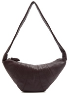Lemaire Croissant Medium Grained Leather Shoulder bag - Dark Brown - One Size