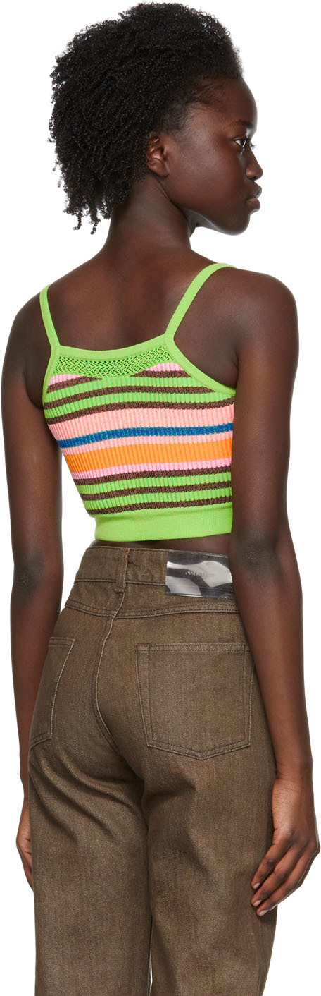 AGR Green Nylon Tank Top