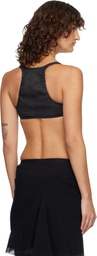 Rick Owens DRKSHDW Black Temple Horny Denim Top
