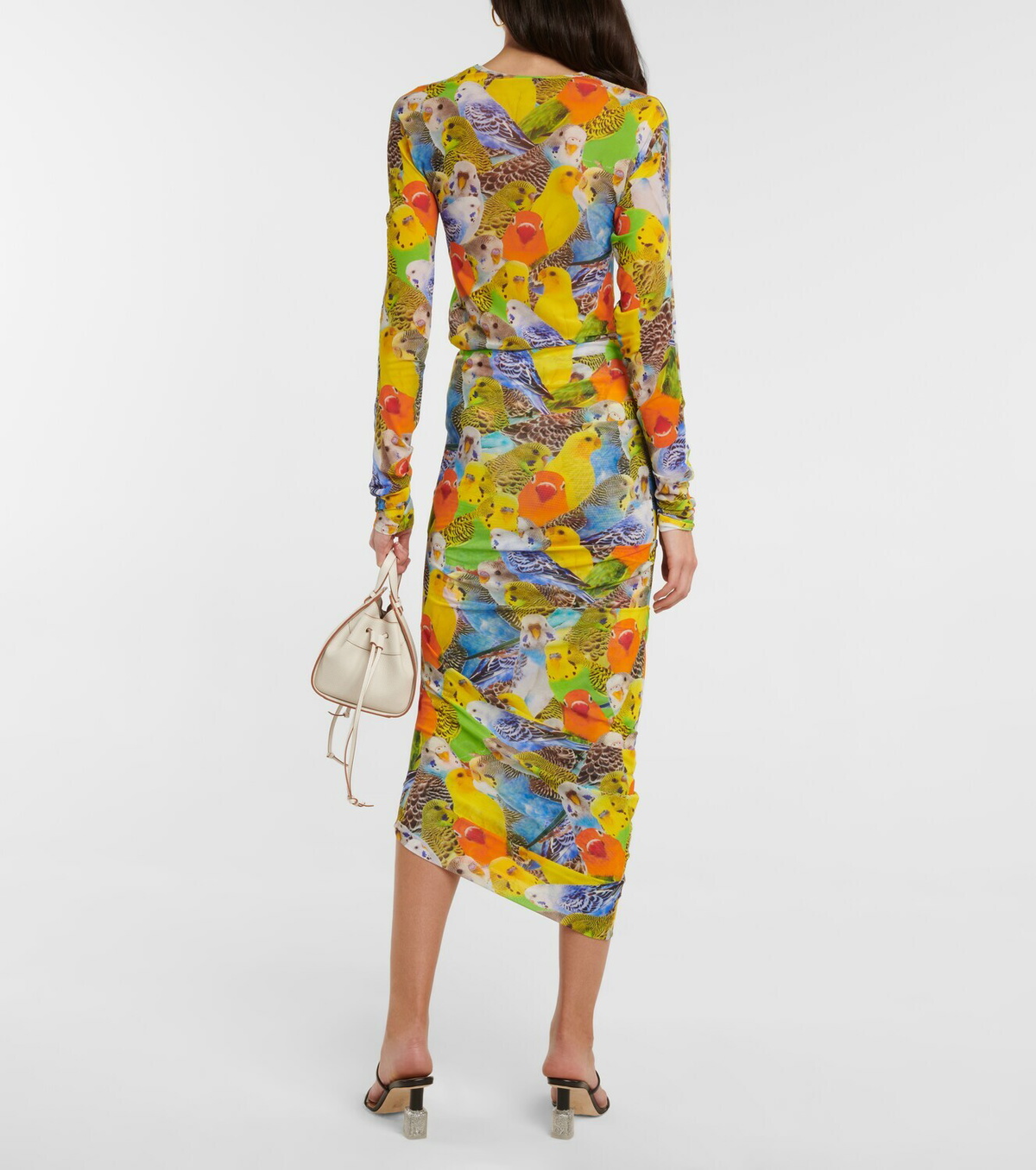 ワンピース LOEWE Women Mid Skirts S616Y09XB48727 GREEN Pebble dress in viscose and linen Green - LOEWE