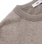 SSAM - Textured Loopback Cotton and Camel Hair-Blend Sweatshirt - Gray
