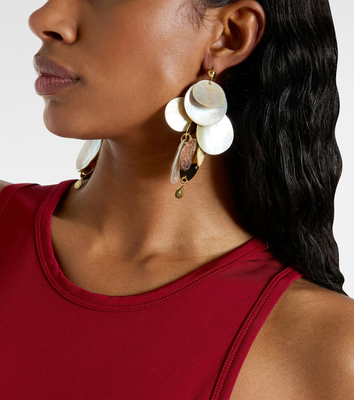 Rabanne Mother-of-pearl earrings