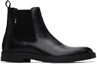 BOSS Black Embroidered Chelsea Boots