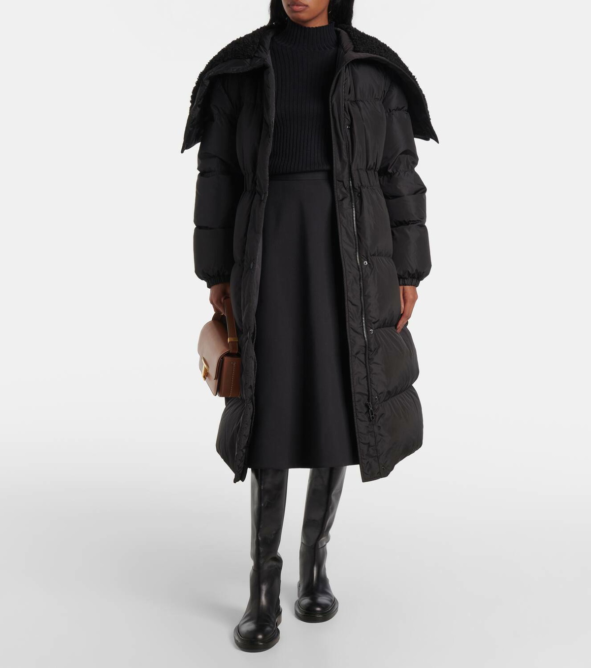Moncler Bruneaux belted down coat Moncler