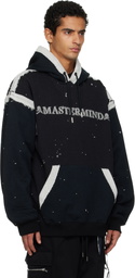 MASTERMIND WORLD Black Cut-Off Hoodie