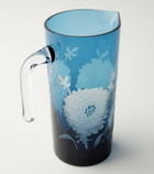 Polspotten Peony glass pitcher
