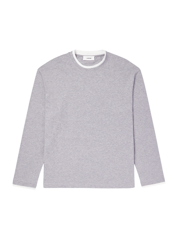 Photo: Lardini - Cotton-Jersey T-Shirt - Gray