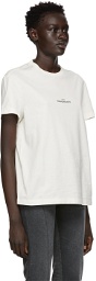 Maison Margiela Off-White Front Logo T-Shirt