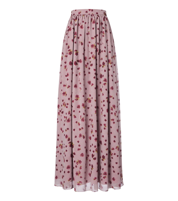 Photo: Markarian Morgaine floral chiffon maxi skirt