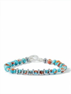 Mikia - Silver Multi-Stone Beaded Bracelet - Blue