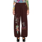 Chopova Lowena Brown Feelings Hope Sweatpants