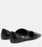 Toteme The Asymmetric D'Orsay leather flats