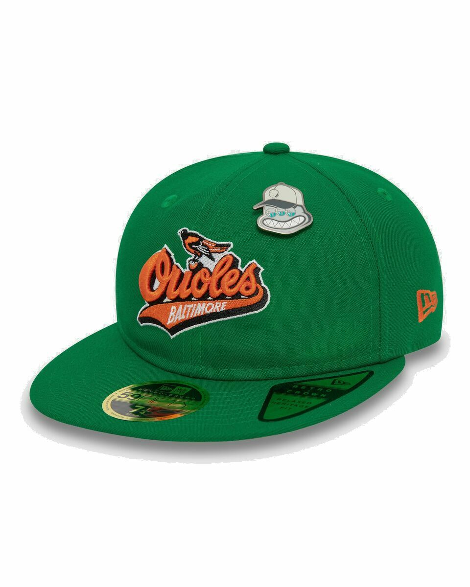 Photo: New Era Mlb Coop Pin 59 Fifty Baltimore Orioles Otc Green - Mens - Caps