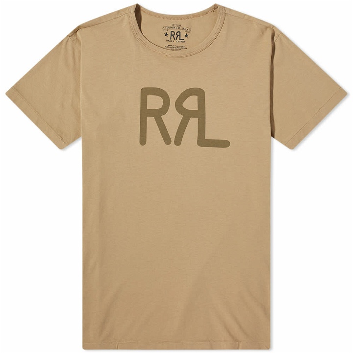 Photo: RRL Men's Logo T-Shirt in Khaki