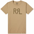 RRL Men's Logo T-Shirt in Khaki