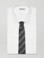 TOM FORD - 8cm Striped Silk and Cotton-Blend Jacquard Tie