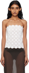 St. Agni White Doily Top
