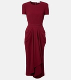 Givenchy Asymmetrical draped midi dress