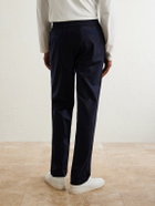 SEASE - Mindset Straight-Leg Stretch Virgin Wool-Flannel Trousers - Blue