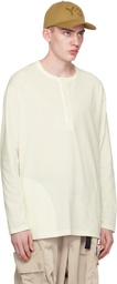 Y-3 Off-White Buttoned Long Sleeve T-Shirt