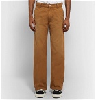 BILLY - Wide-Leg Cotton-Twill Trousers - Men - Light brown